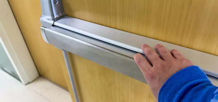 Installing a Push Bar on a Door American Canyon